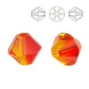 5328 MM 6 Swarovski XILION Bicone FIREOPAL